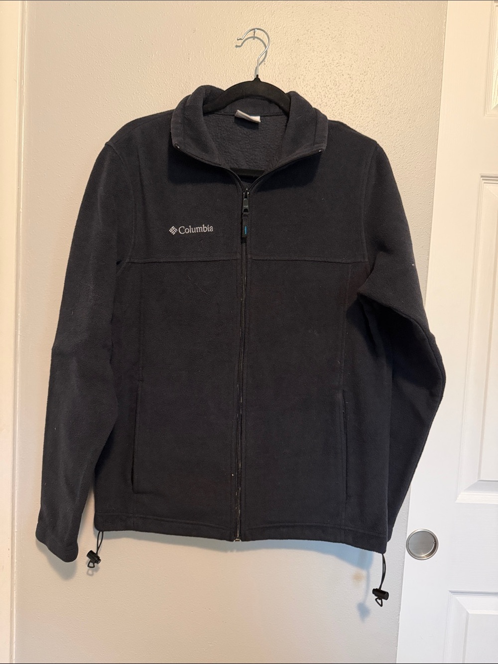 Columbia Black Full-Zip Fleece Jacket with Logo